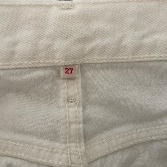 Levi’s button-front white denim skirt in 27 - Picture 6 of 10